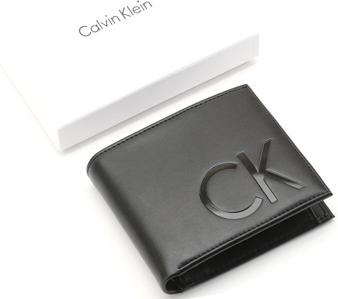 Calvin Klein wallet for men with a classic character with a large CK logo on the front - 2725613831350