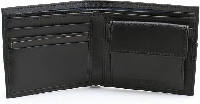 Tommy Hilfiger Men's Wallet and Belt Comprehensive Set, Leather