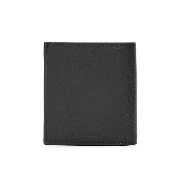 Calvin Klein Leather Black Plain Men Bi-Fold Coin Wallet (ST) - K50K511836BEH, Black