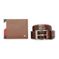 Tommy Hilfiger Cascais Free Size Belt+Wallet Gift Set for Men - Brown/Tan, Brown/Tan