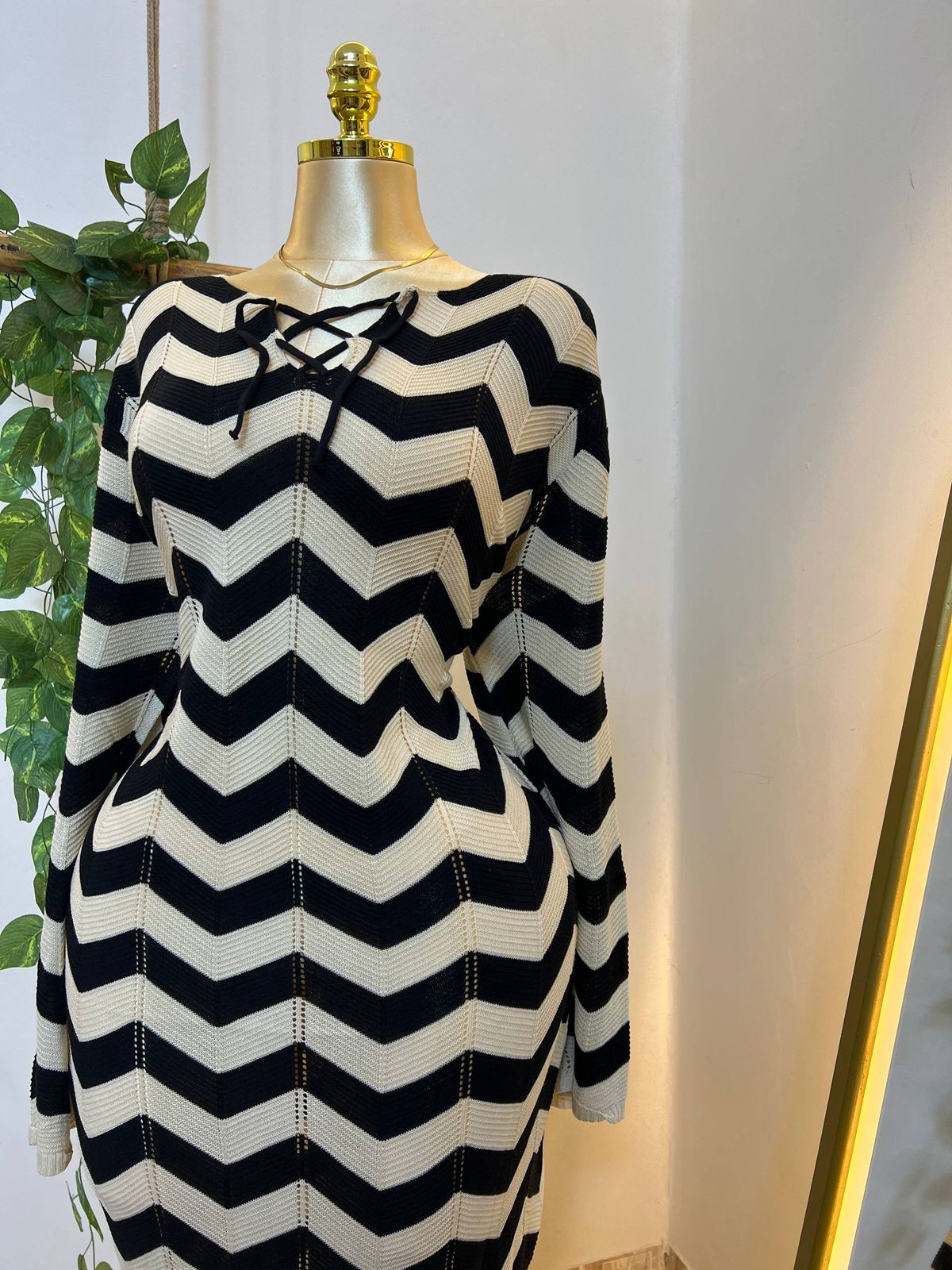 Striped Knit Dress