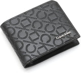 Calvin Klein Two layers Wallet for Men, Leather, Black