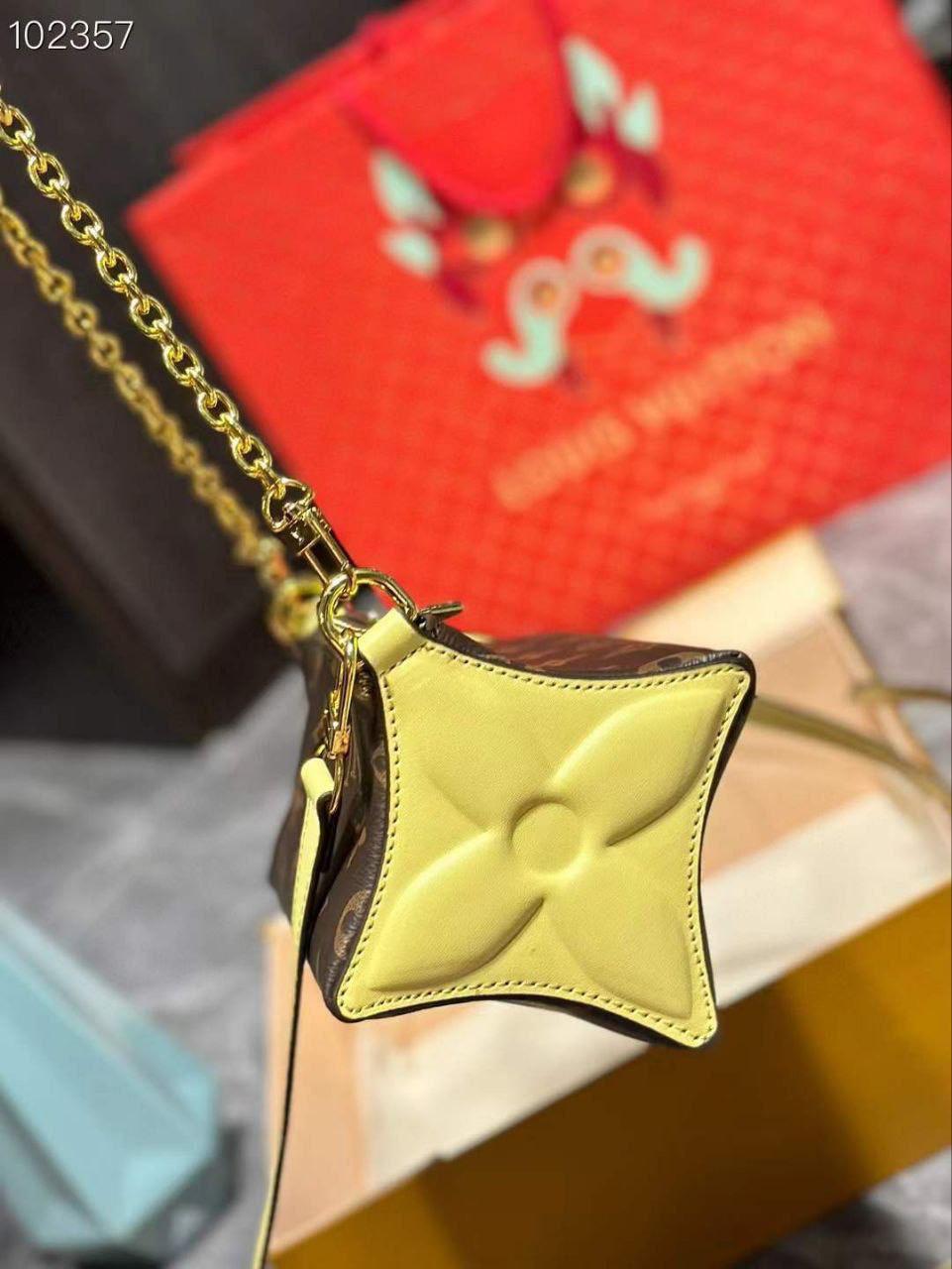 Louis Vuitton Monogram Pochette with Gold Chain