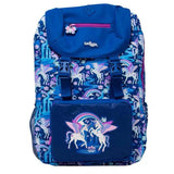 Smiggle blue unicorn Attach Foldover Bag