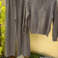 Lulue lemon knit lounge zip-up jacket and wide-leg pants sets