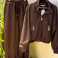 Schiaparelli Mock-Neck Zip-up Jacket and Matching Sweatpants