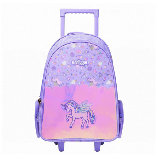 Smiggle Fun Fair Backpack Trolley With Light Up Wheels
