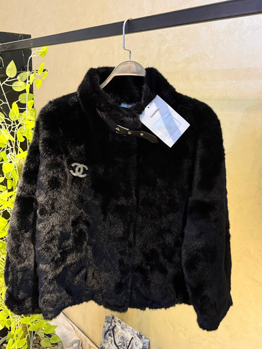 Chanel  Shearling Lambskin
