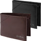 Guess Mens Textured Bi-Fold Passcase Wallet