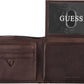 Guess Mens Textured Bi-Fold Passcase Wallet