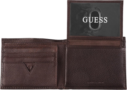 Guess Mens Textured Bi-Fold Passcase Wallet