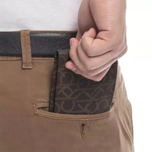 Calvin Klein 79463 Leather Billfold with Coin Pocket Wallet