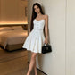 Balmain Knitted Button Cardi Dress Set in White