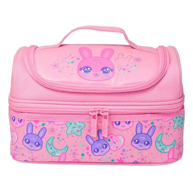 Smiggle Pink All Stars Double Lunchbox