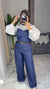 Denim Belted Jumpsuit