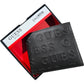 Cartera Billetera Guess Piel Hombre Con Relieve Negro
