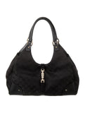 Gucci  GG Canvas Nailhead Jackie Bardot Bag