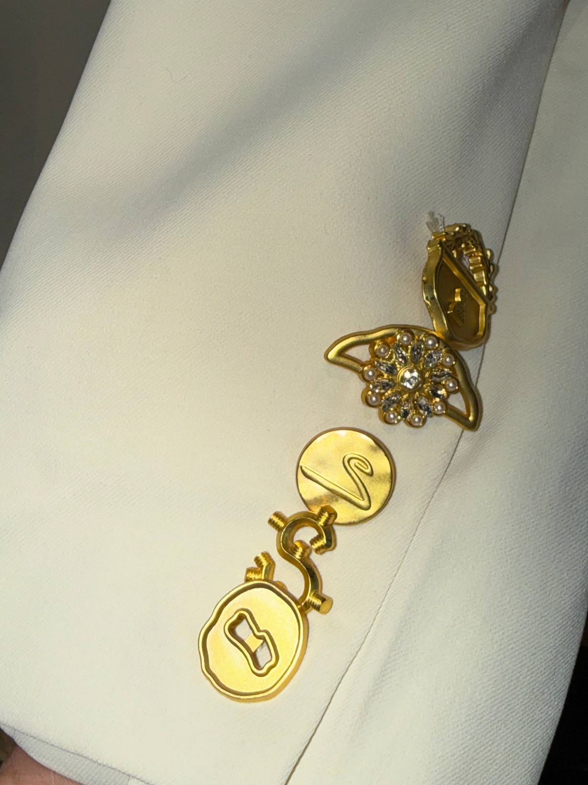 Schiaparelli Padlock-Detail Single-Breasted Blazer