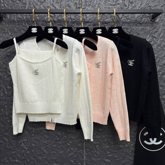 Chanel Cable-Knit Twinset