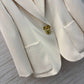 Schiaparelli Padlock-Detail Single-Breasted Blazer