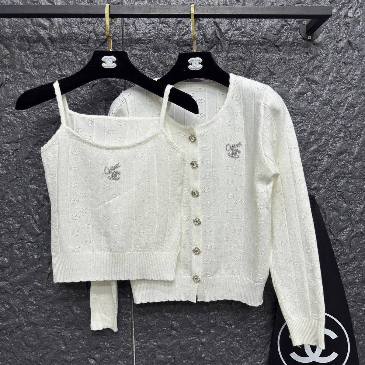 Chanel Cable-Knit Twinset