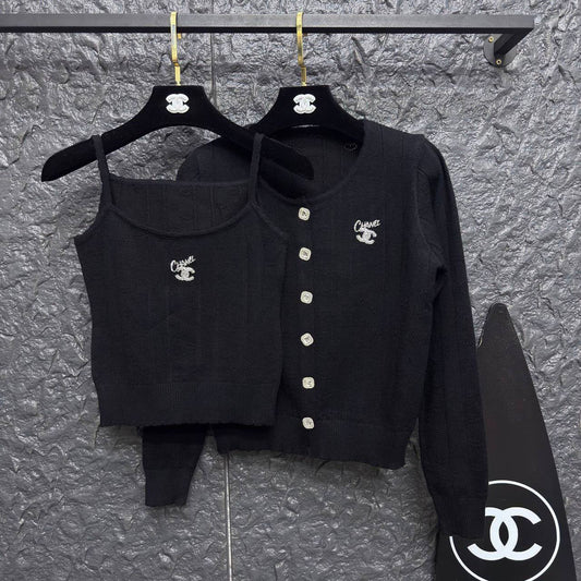 Chanel Cable-Knit Twinset