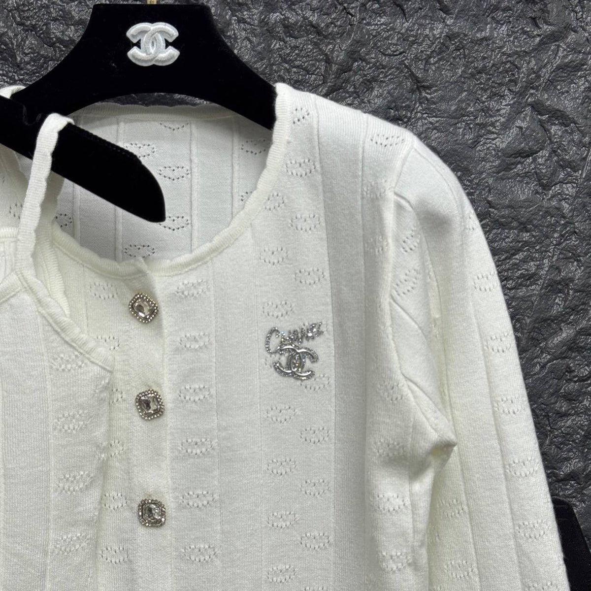Chanel Cable-Knit Twinset