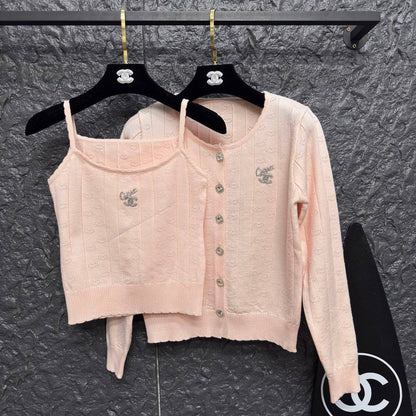 Chanel Cable-Knit Twinset