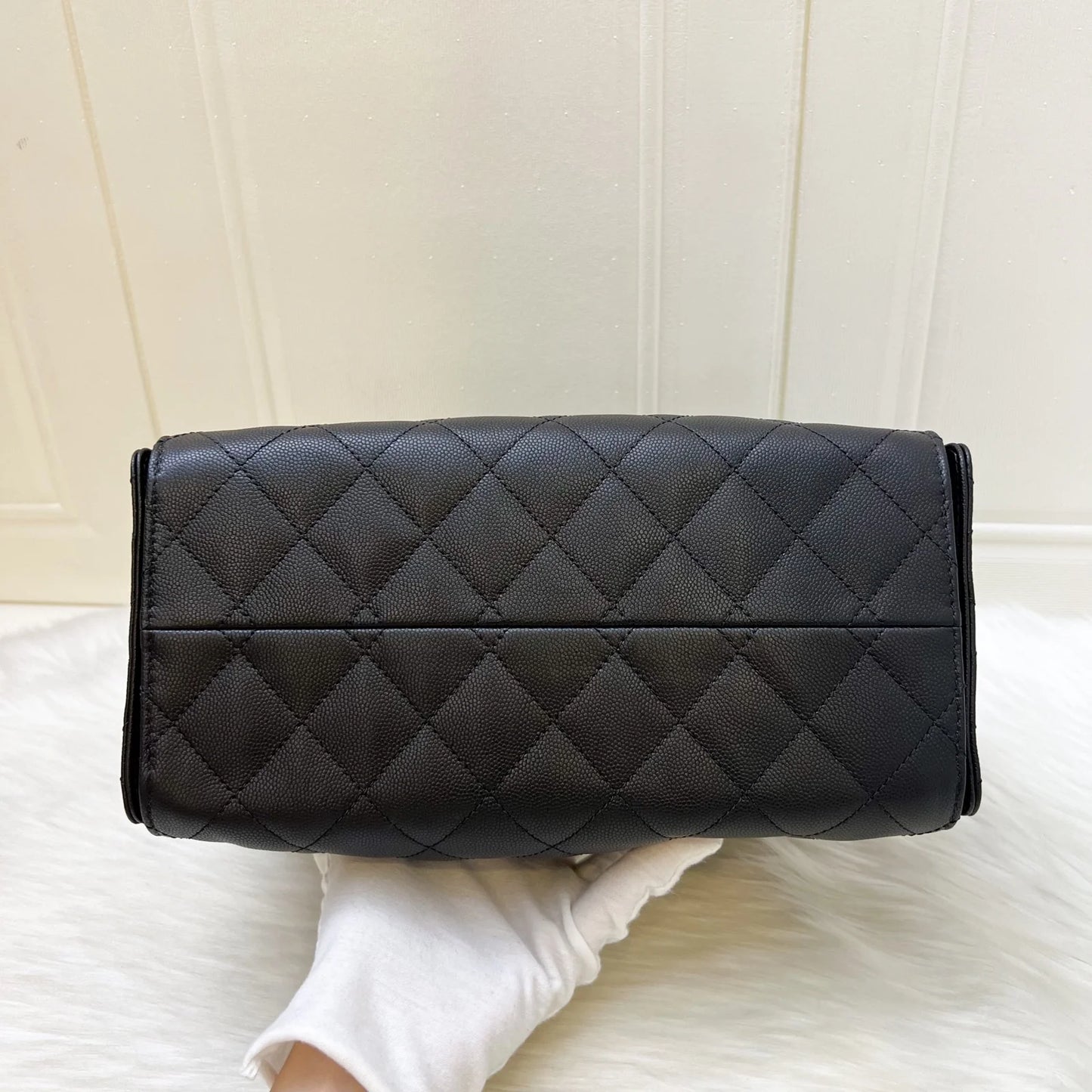 Chanel 25 Small Hobo Bag in Black Caviar and AGHW
