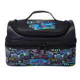 Smiggle Neon race-cars Double Decker Lunchbox