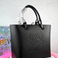 LOEWE SMALL ANAGRAM LEATHER TOTE BAG