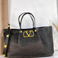 VALENTINO WOMEN'S ROMAN STUD RAFFIA BAG