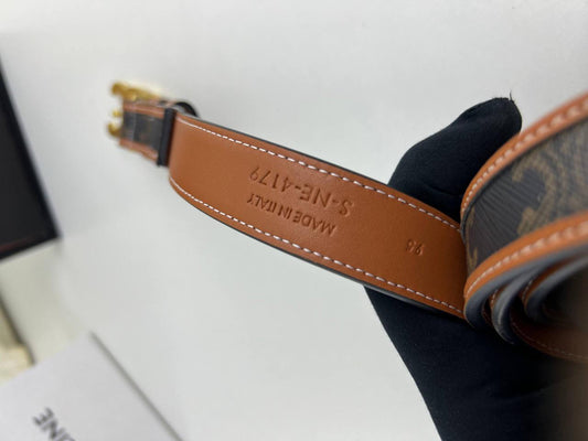 Medium 25MM Triomphe Belt IN Taurillon Leather