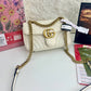 Gg marmont flap leather crossbody bag