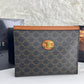 Celine Triophee Logo Pouch Clutch Bag