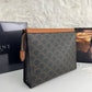 Celine Triophee Logo Pouch Clutch Bag