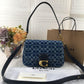 Soft Tabby Shoulder Bag In Signature Denim