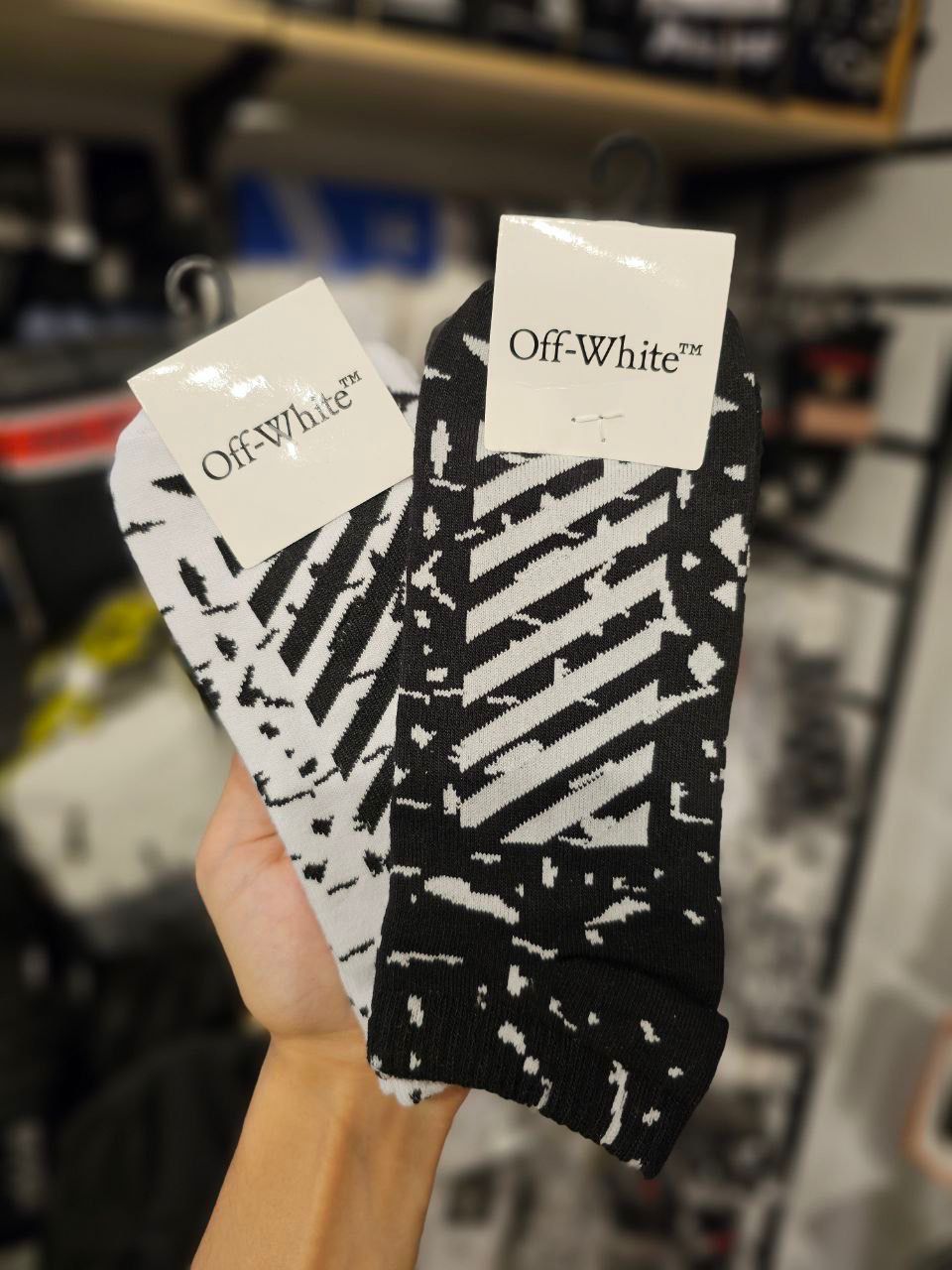off-white sock