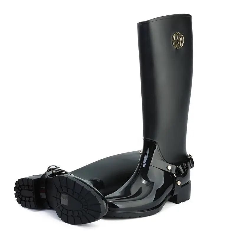 U.S. Polo Assn. Rain Boots Waterproof Black