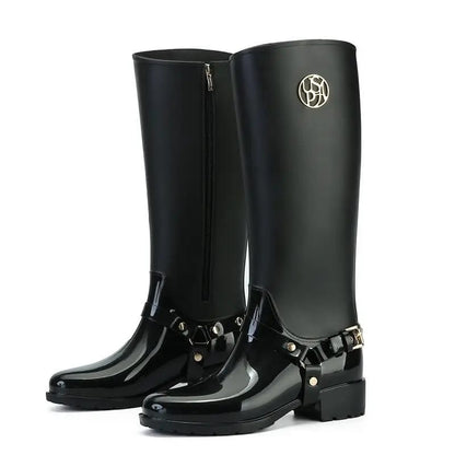 U.S. Polo Assn. Rain Boots Waterproof Black