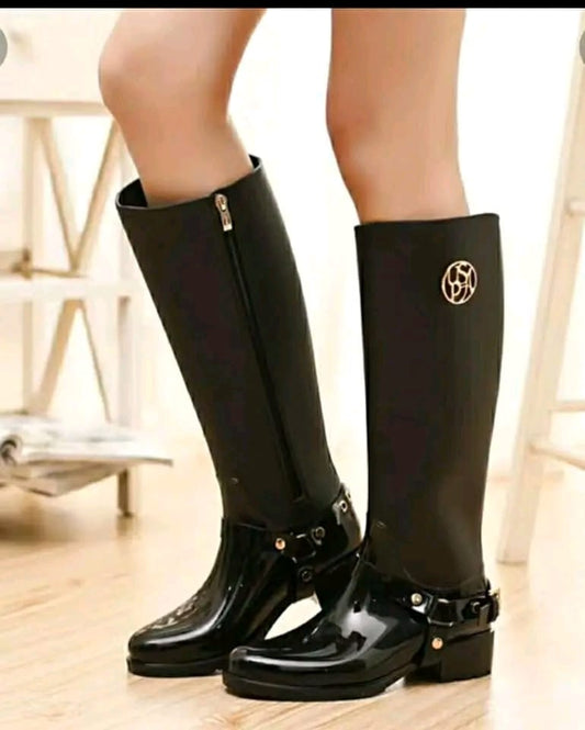 U.S. Polo Assn. Rain Boots Waterproof Black