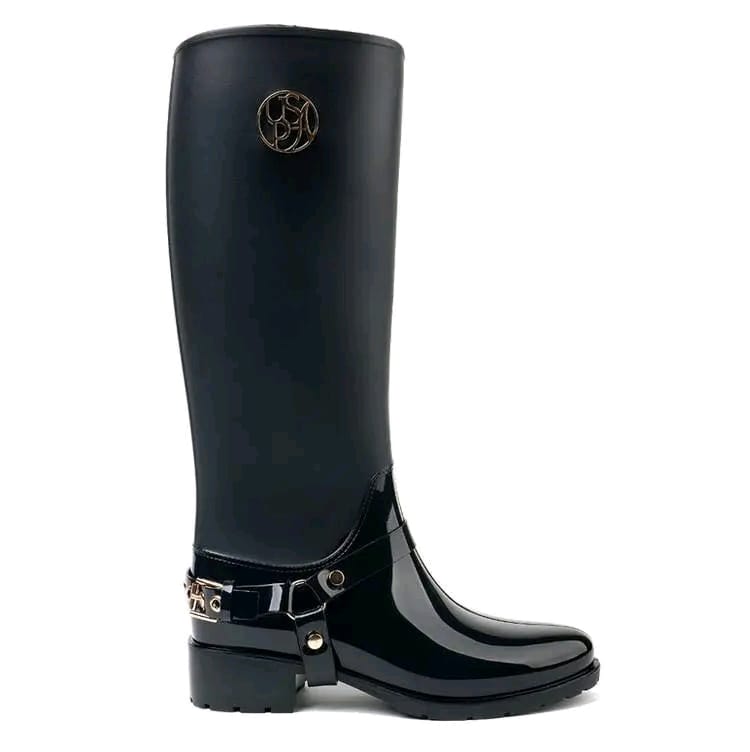 U.S. Polo Assn. Rain Boots Waterproof Black
