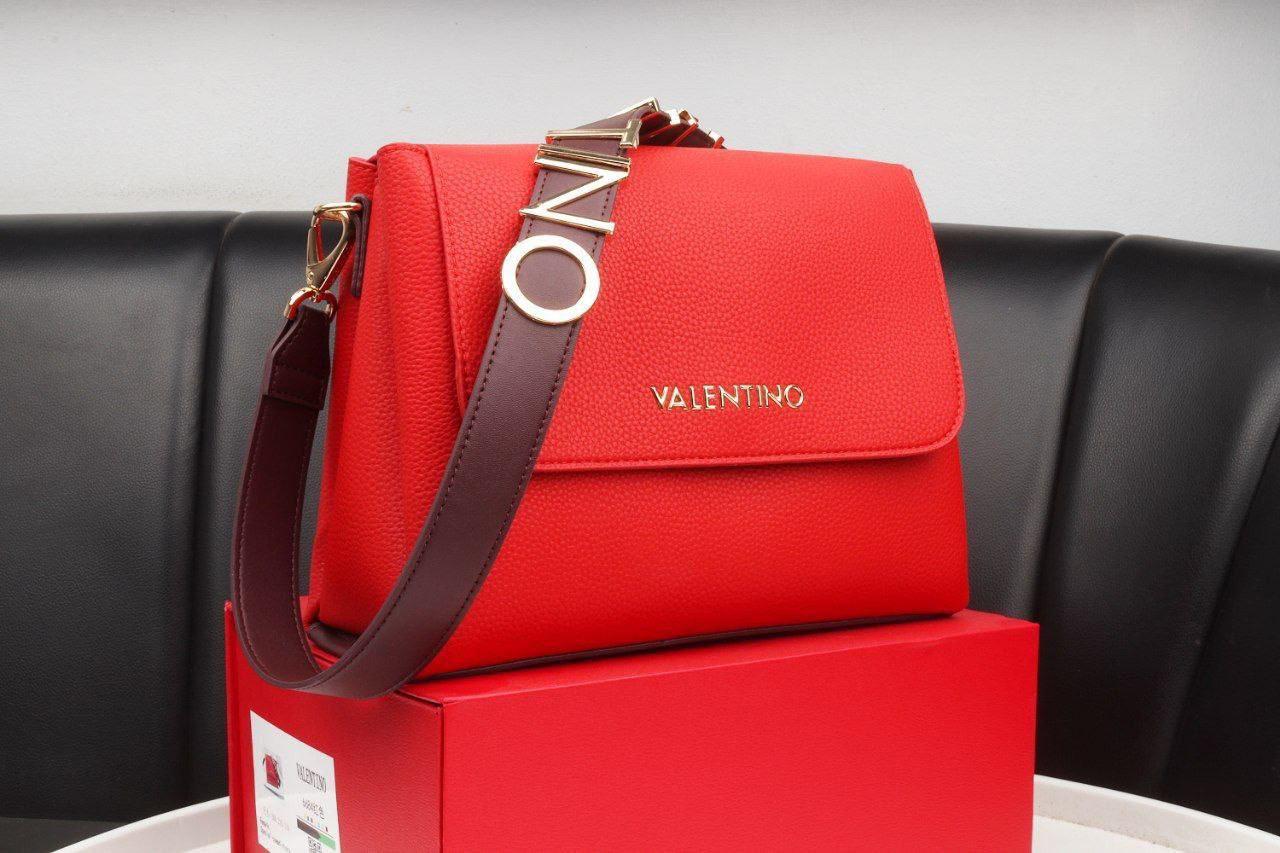 Valentino Black Leather Crossbody Bag