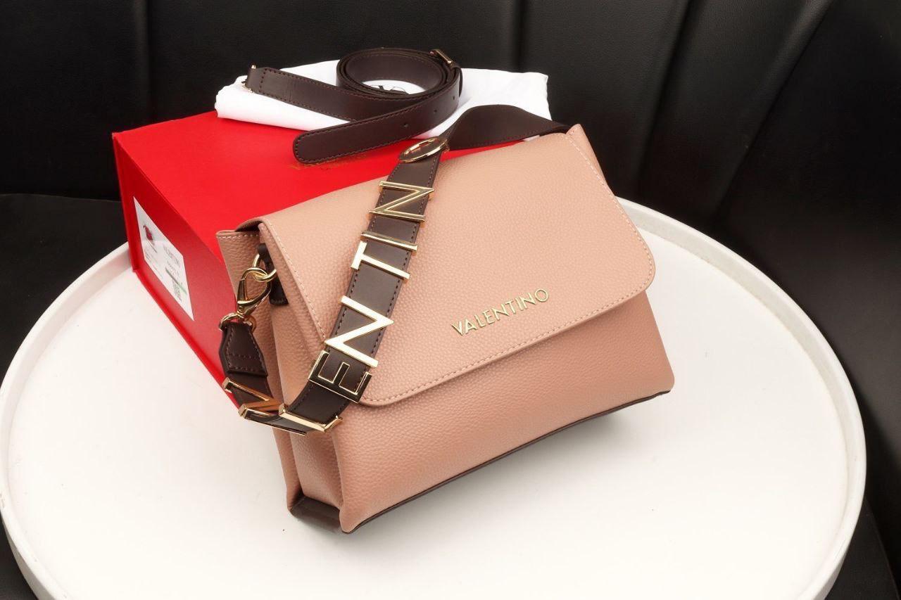 Valentino Black Leather Crossbody Bag