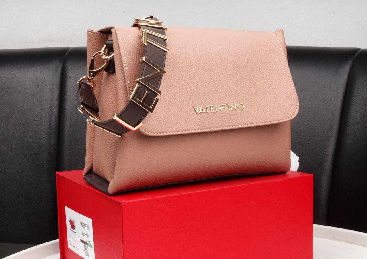 Valentino Black Leather Crossbody Bag