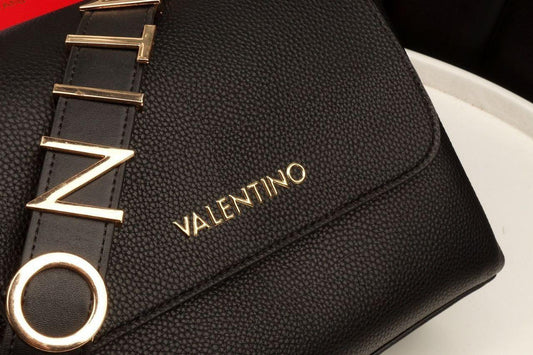 Valentino Black Leather Crossbody Bag