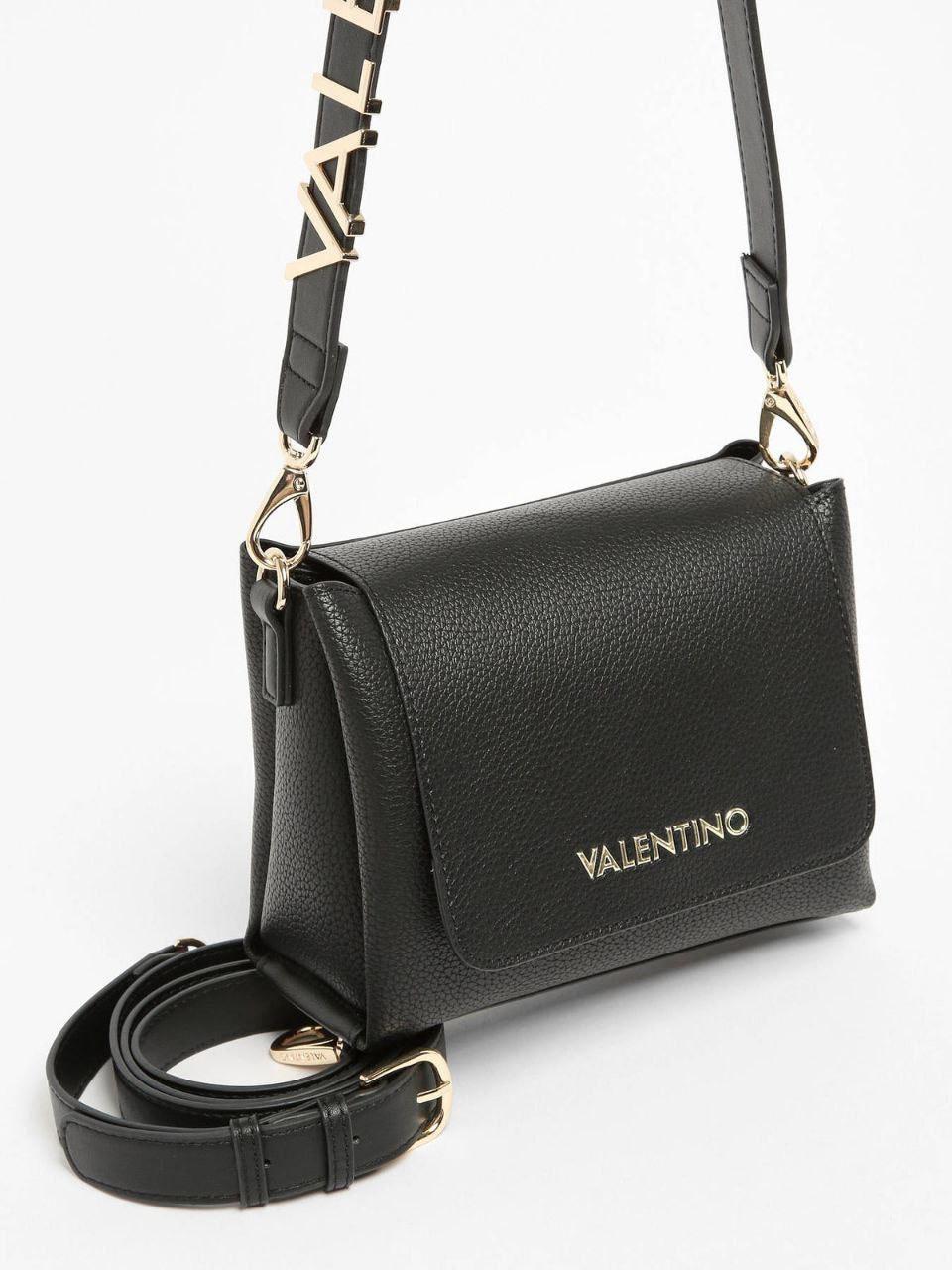 Valentino Black Leather Crossbody Bag