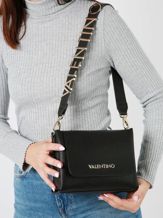 Valentino Black Leather Crossbody Bag