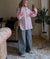 Oversize Gauze Shirt with Pocket