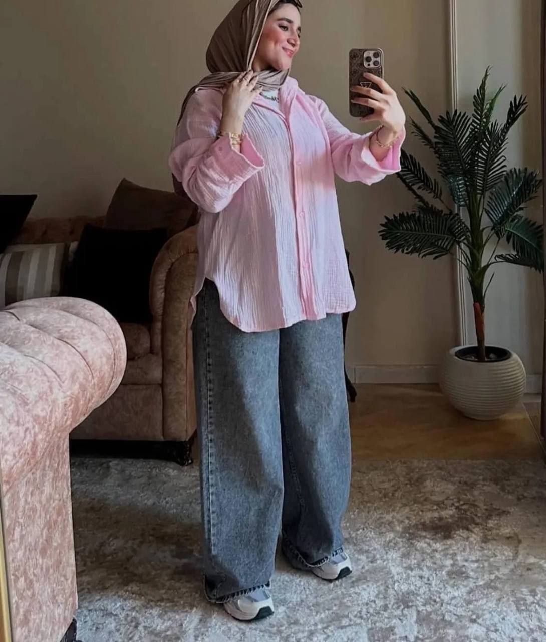 Oversize Gauze Shirt with Pocket
